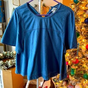 J Crew float denim top